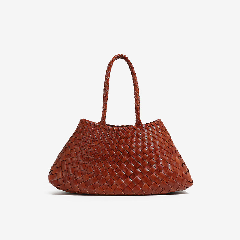 Marissa Vegan Leather Woven Bag Medium