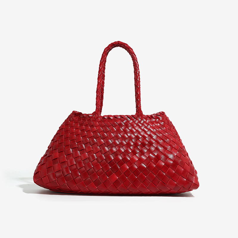 Marissa Vegan Leather Woven Bag Medium