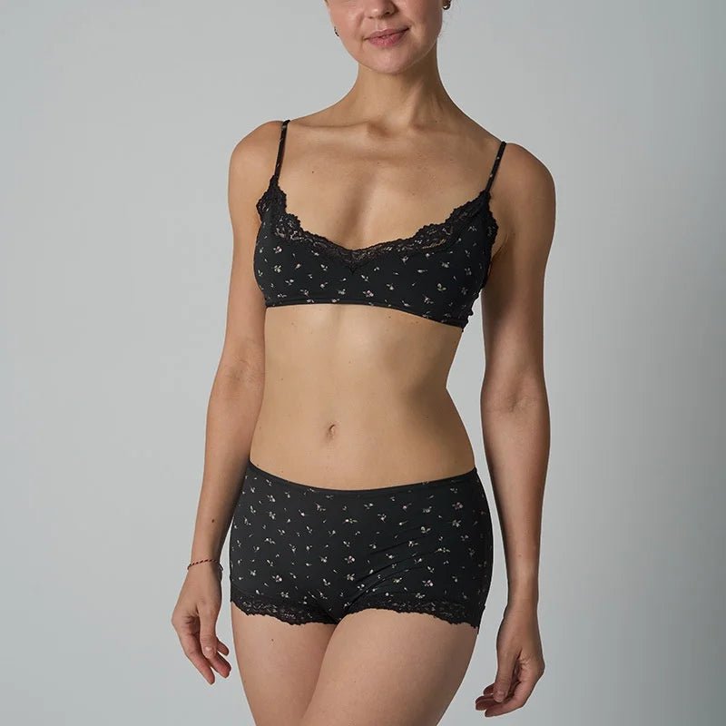 SOERA Ally Lace Lingerie Set - Matching Sets - 1005009965050127-;od1770619319272211081 Black Floral S