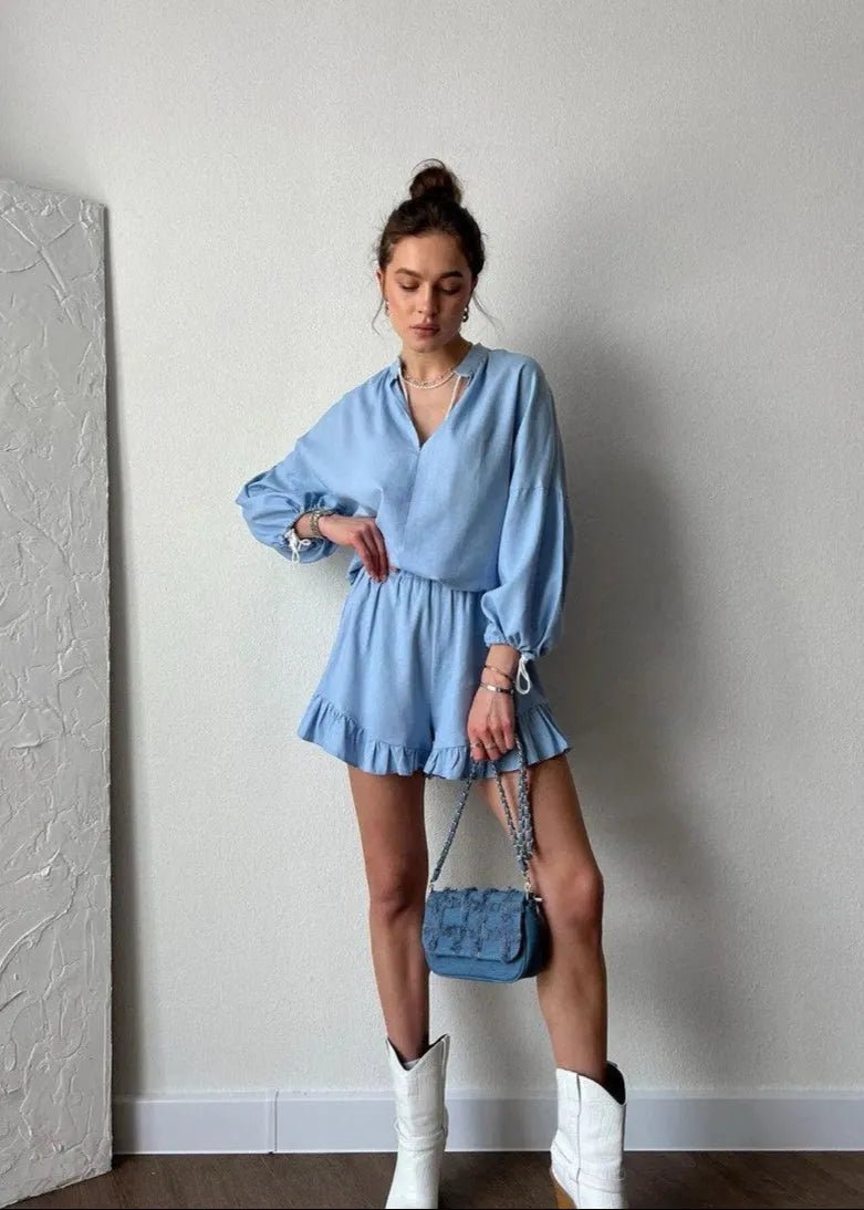 SOERA Celeste Azure Lounge Set - Matching Sets -  Blue L