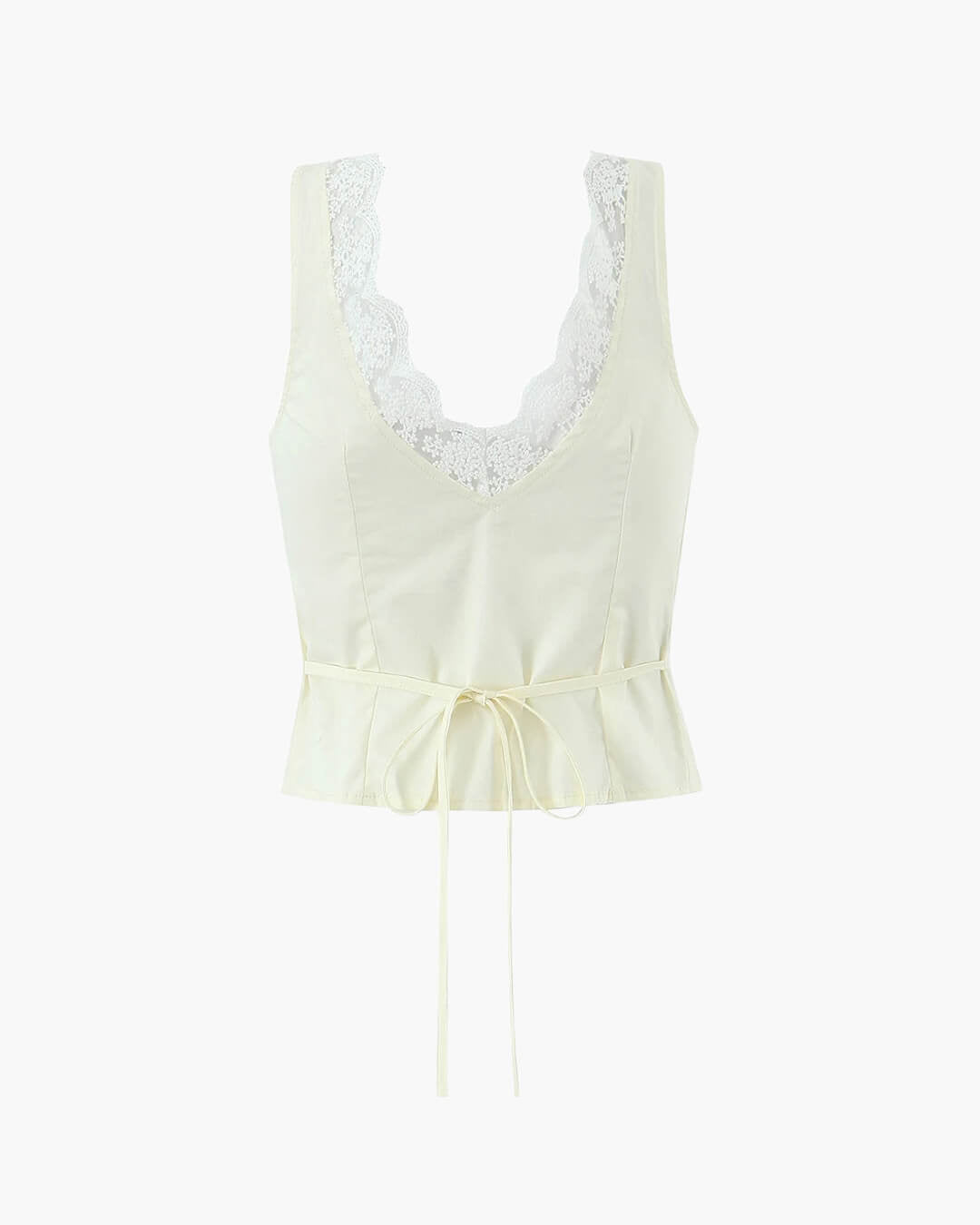 SOERA Klarissa Lace Trim Mini Skirt Set - Matching Sets - 1005008934870834-;NC1771582049197024306 Top Yellow