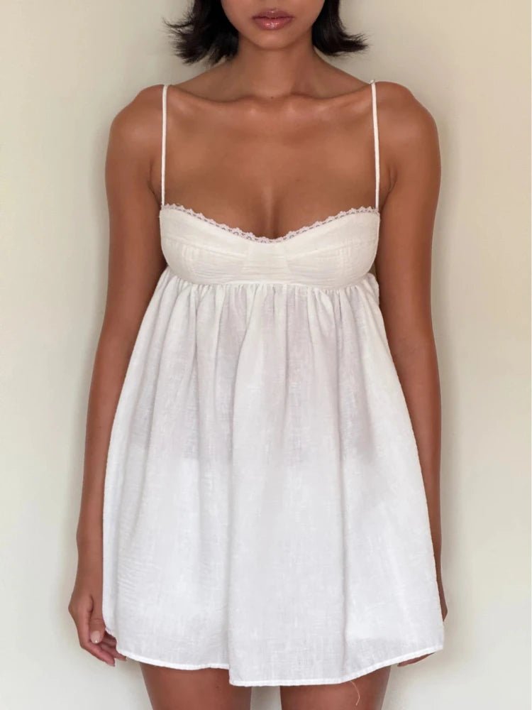 SOERA Sophia Lace Trim Babydoll Short Set - Matching Sets - SOERA-450307-DEF-OS-49989 L