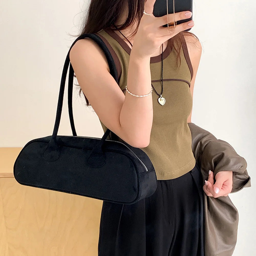 Sac en daim Pauleen Baguette