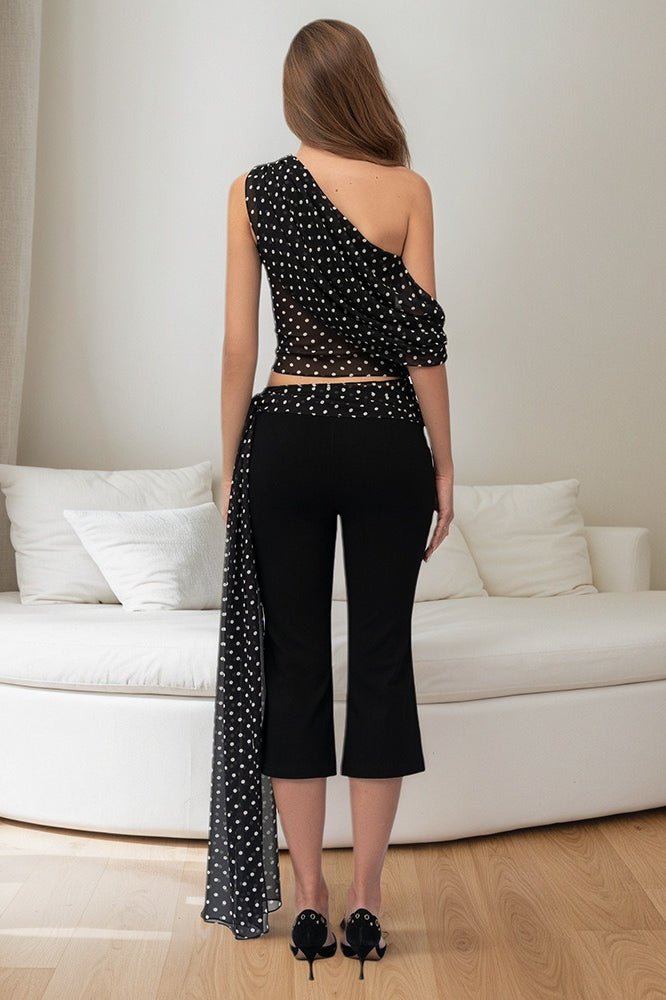 SOERA Caitriona Polka Dot One - Shoulder Set - Set -  Black M