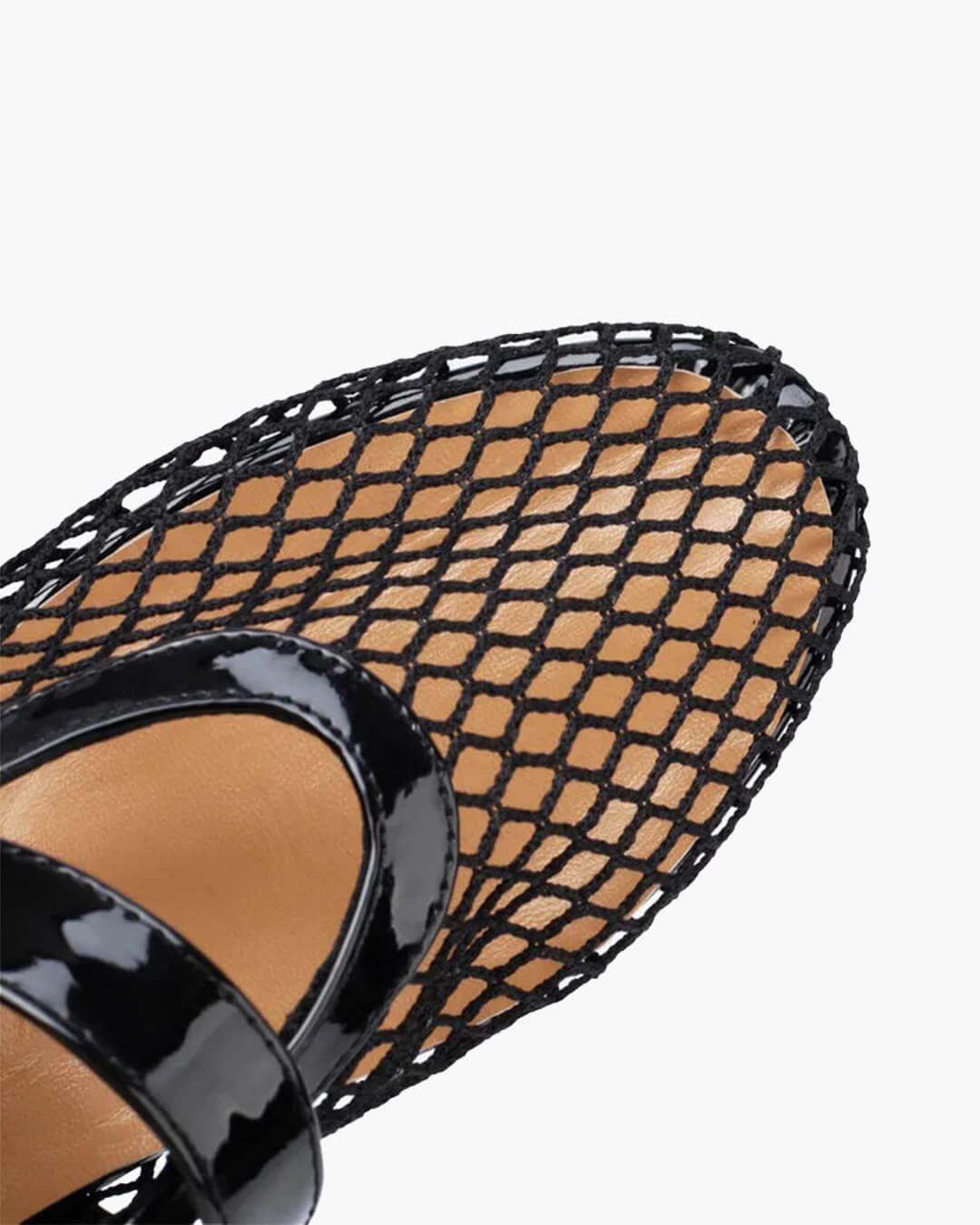 SOERA Bianca Buckled Mesh Ballet Flats - Shoes -  Black 36