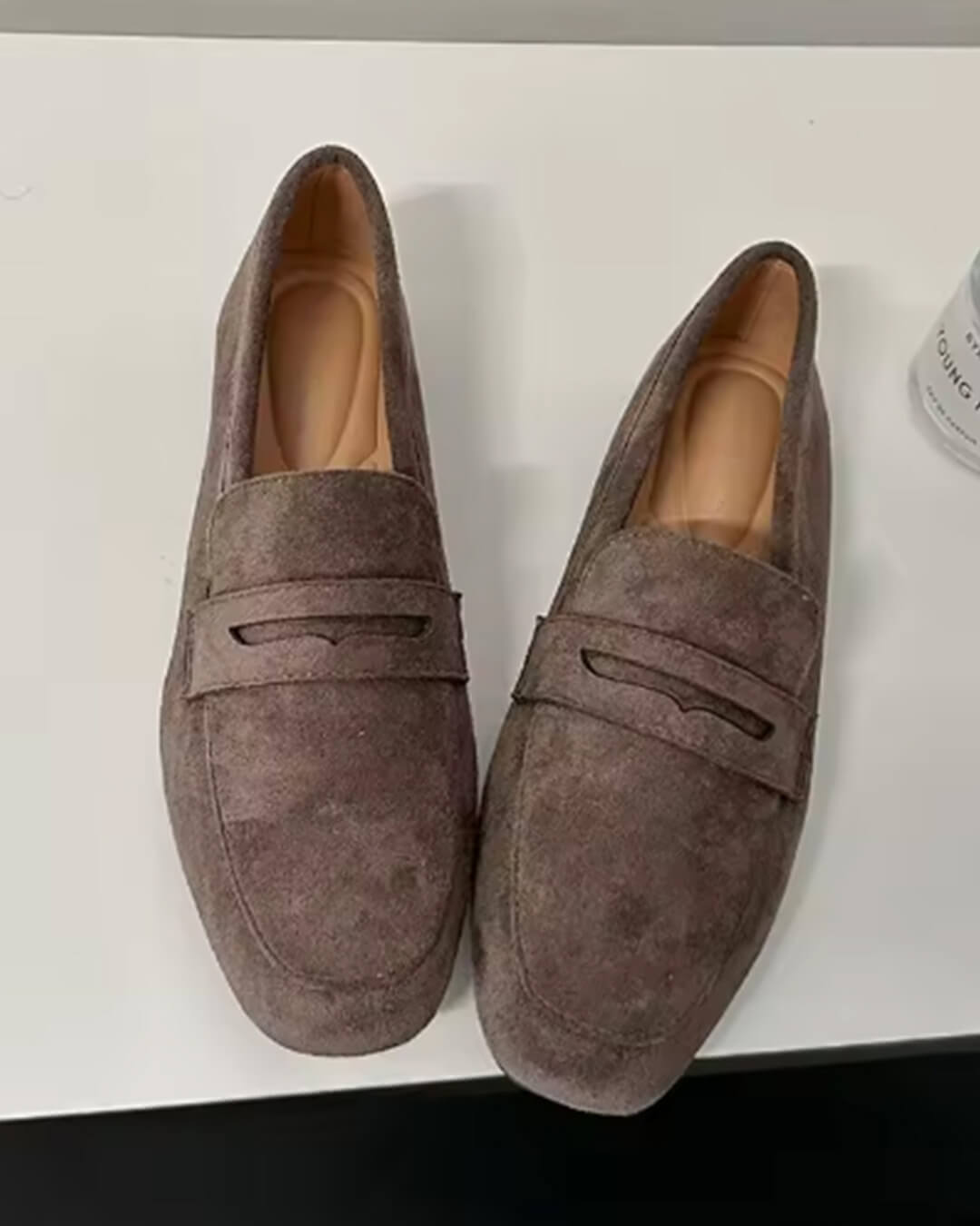 SOERA Bianca Suede Slip - On Loafers - Shoes -  Taupe 34