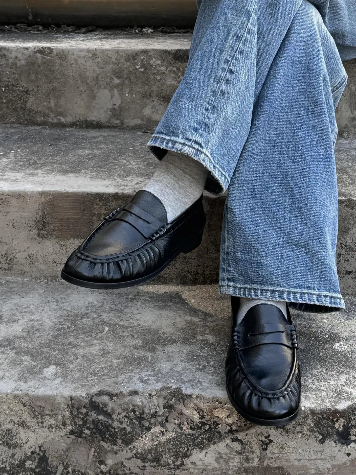 SOERA Fiona Faux Leather Slip - On Loafers - Shoes - 1005011685049685-;QG1775031591840155235 Black 35