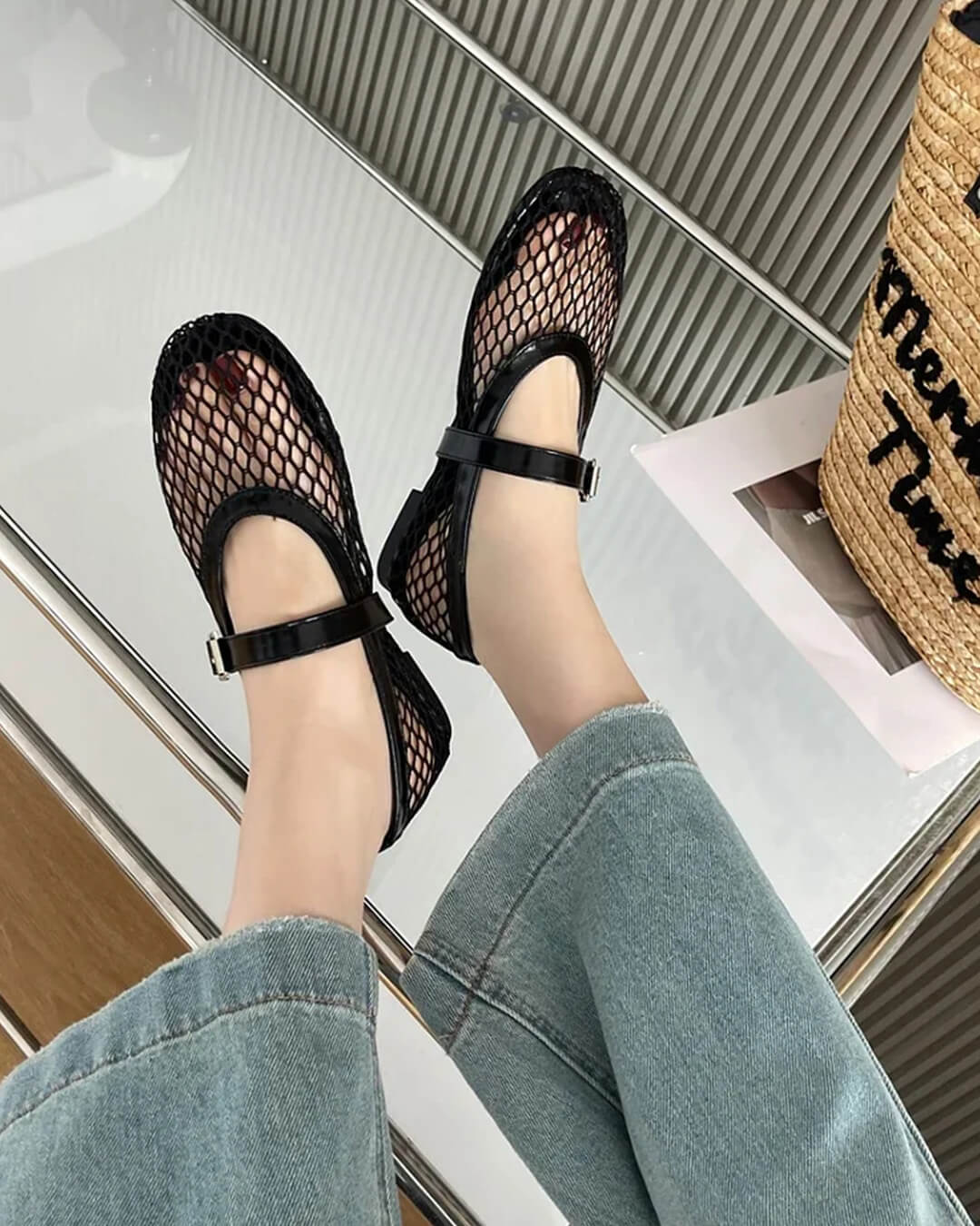 SOERA Laurette Buckled Ballet Flat Shoes - Shoes - 1005010669380270-;SF1770303444398256904 Black 36