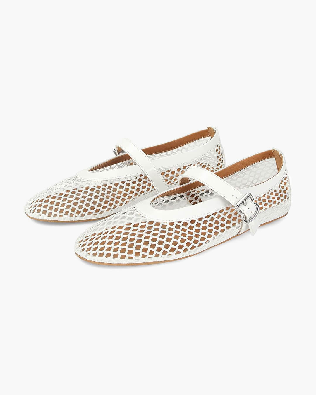 SOERA Rebecca Mesh Ballet Flats - Shoes -  Beige 36