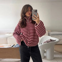 Simona Gebreid Vest met Rits
