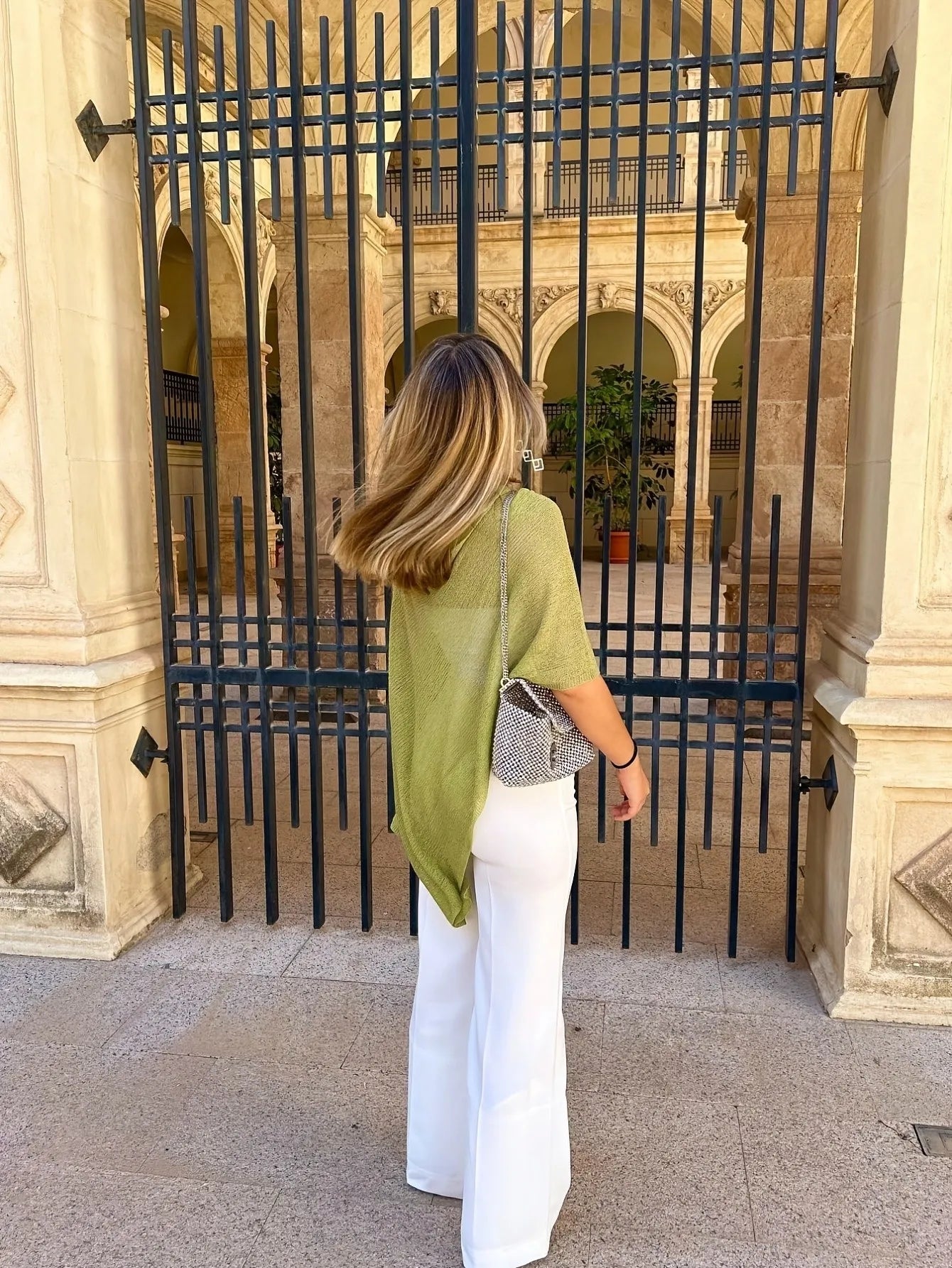SOERA Celeste Batwing Knitted Shawl Top - Top -  Olive M
