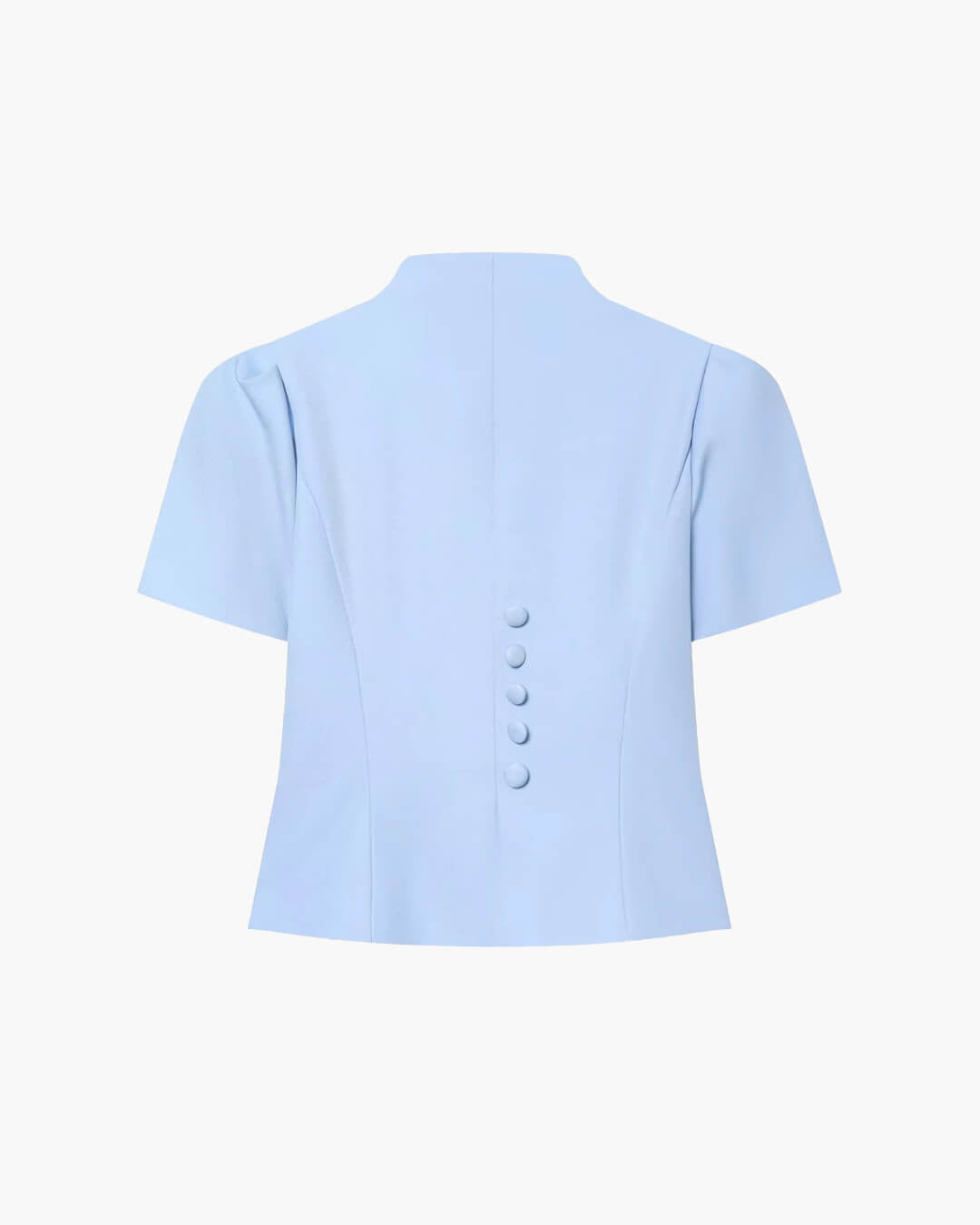 SOERA Bianca Button Front Stand Collar Top - Tops -  White S