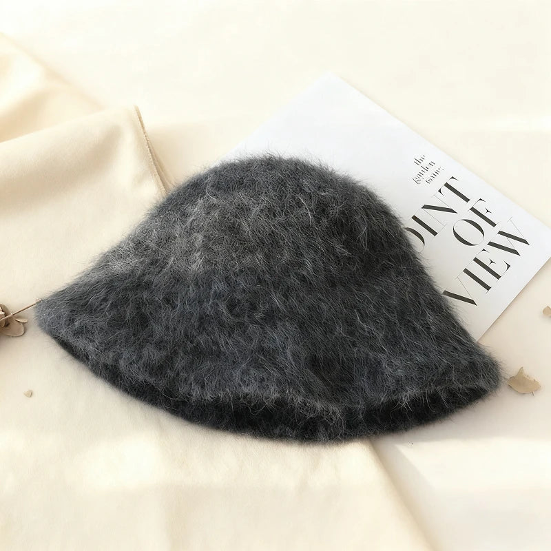 SOERA Kyla Fuzzy Bucket Hat - Winter Hats - 3256809928680127-;ww1764102178339560780 Brown